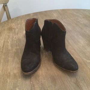 Lucky Brand Black Suede Booties